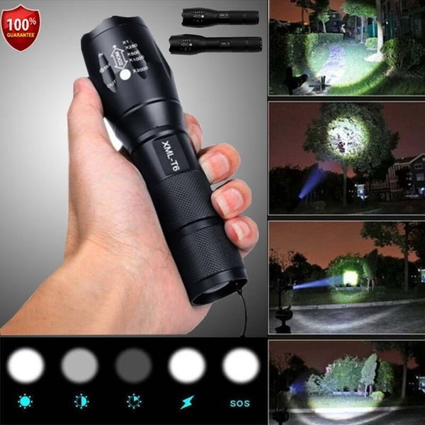 CREE T6 Led Flashlight 10000 Lumens Lighting Zoomable Torch 5