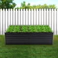 thumbnail image 5 of LZBEITEM 8x4x2ft Raised Garden Bed Outdoor, Galvanized Planter Raised Garden Box , Metal Raised Garden Beds for Vegetables, Black, 5 of 10