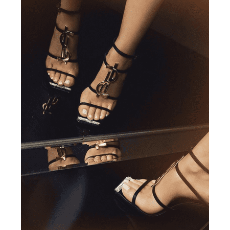Michelle Parker Shoes - Cape Robbin AMBITION Dollar Sign Strappy Square ...