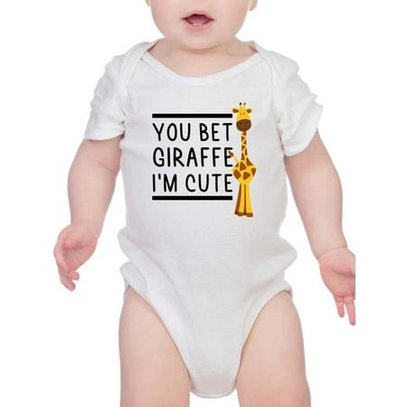 

You Bet I m Cute Bodysuit Infant -Smartprints Designs 24 Months