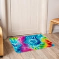 thumbnail image 6 of Tie Dye Polyester Non-Slip Indoor Carpet Kitchen Mat - Machine Washable Door Rug Chair Mat, 6 of 6