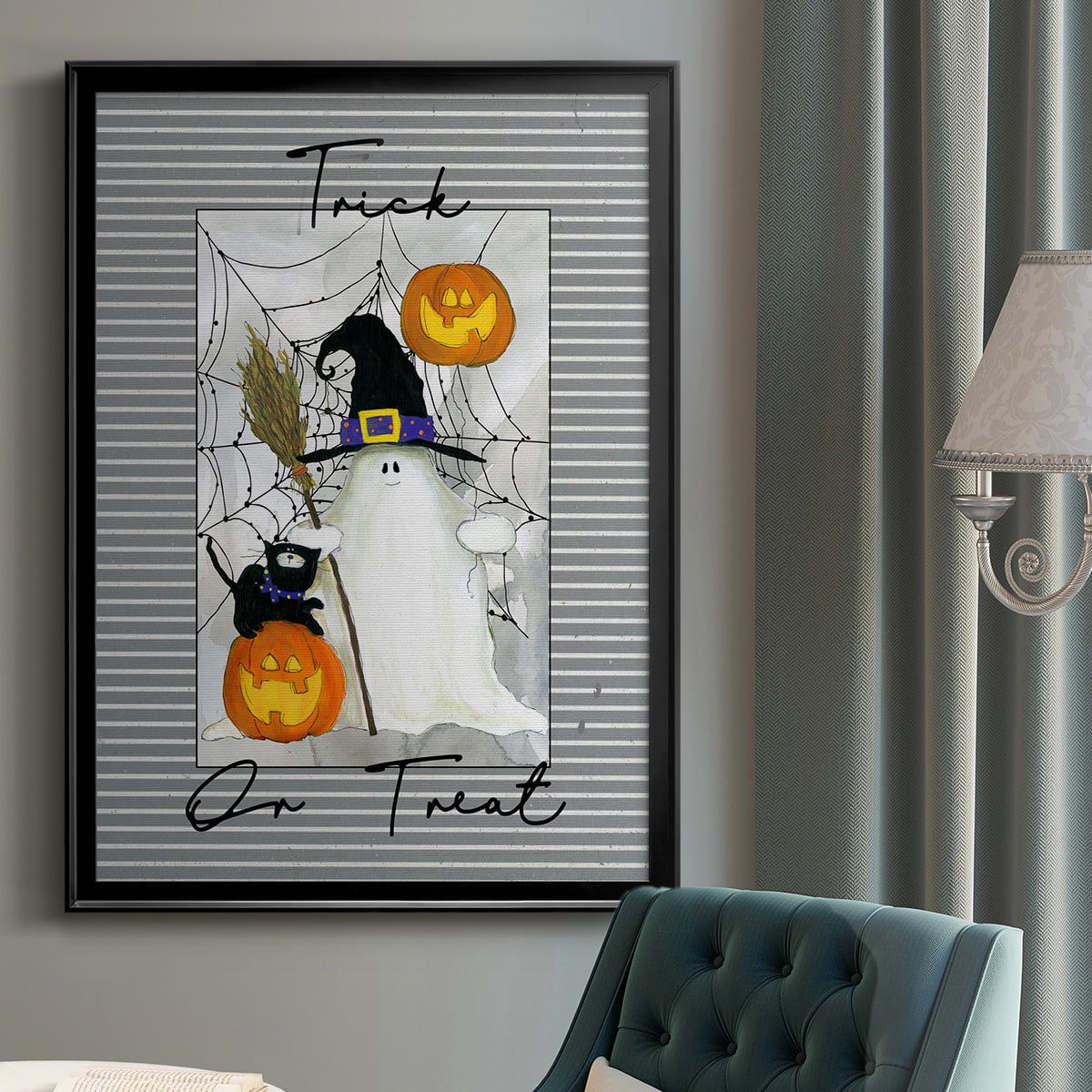 Trick or Treat Ghost Premium Classic Framed Print - Ready to Hang