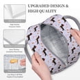 thumbnail image 3 of Balery Dachshund Dog Puppy Bolsa de Almuerzo para Mujeres, Caja de Almuerzo, Bolsa de Almuerzo Pequeña Impermeable, Tote de Almuerzo Reutilizable con Gran Capacidad, 3 of 6