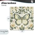 thumbnail image 4 of Stupell Industries Bohemian Sage Butterfly and Florals Canvas Art, 17 x 17, by Petals Prints Design, 4 of 8
