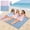 MulticolorC-3C, variant on MMJ Microfiber Beach Mat Double Sided Velour Quick Dry Sand Free Large Oversized Travel Pool 78.74x55.12in