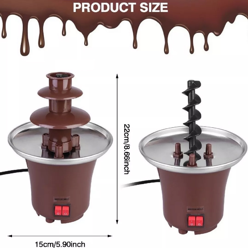 Oenbopo 3 Tier Chocolate Fountain, Electric Chocolate Fondue Fountain Machine for Chocolate Nacho Cheese Liqueuers - image 3 of 7