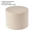 thumbnail image 4 of Better Homes & Gardens 20" Round Outdoor Pouf Ottoman, 1-Piece, Cream Boucle, 4 of 7