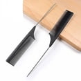thumbnail image 4 of Juego de peine de peluquería, incluye cepillo de pelo de doble cara, cepillo pulidor, peine de cola de rata resistente para mujeres, peluquería, alisado de cabello. JAMW Sencillez, 4 of 5