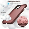 thumbnail image 2 of Designed for iPhone 15 Case, [Support Wireless Charging] Soft Silicone Slim Anti-Scratch Phone Case Cover for iPhone 15 6.1 inch, Wine Red, 2 of 12