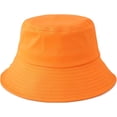 thumbnail image 5 of CoCopeaunts Cotton Bucket Hats for Women Lightweight Packable Beach Big Brim Fisherman Hat with Adjustable Chin Strap Sun Cap, 5 of 8