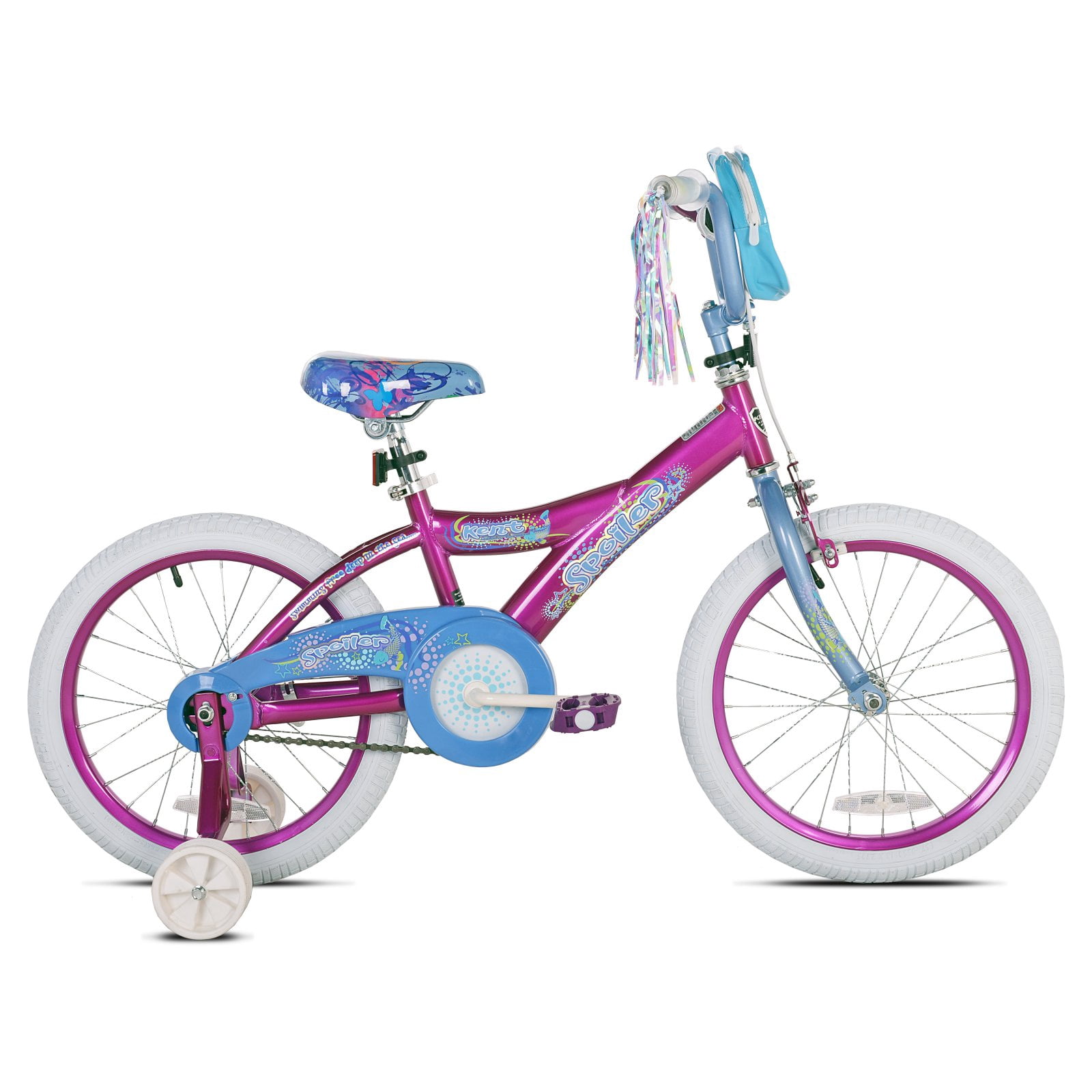 Kent 18" Girls', Spoiler Bike, Pink, For Ages 6-9