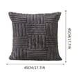 thumbnail image 5 of Summer Home Trendy Pillow Cover Skegnu Solid Color Velvet Pleated Pillowcase Velvet Sofa Cushion Headboard Pillow Office Lumbar Support Waist Protection, 5 of 6