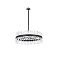 thumbnail image 6 of Serephina 36 inch crystal round chandelier light in black, 6 of 8