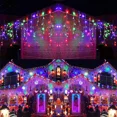 thumbnail image 3 of Christmas Decoration 2024 Led Icicle Curtain Lights Outdoor Street Garland On The House Winter Wedding New Year 2025 220V EU, 3 of 5