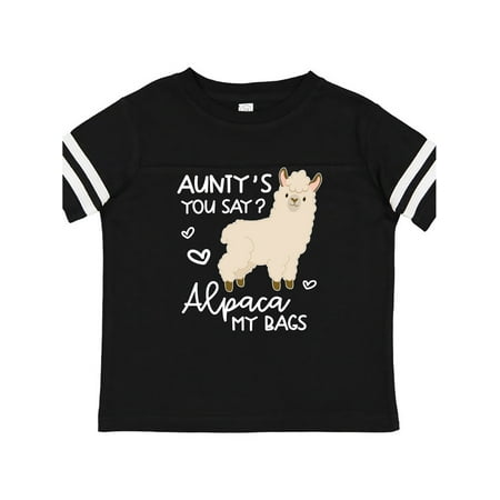 

Inktastic Aunty s You Say Alpaca My Bags Gift Toddler Boy or Toddler Girl T-Shirt