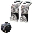 thumbnail image 1 of Gancho para reposacabezas de asiento de coche, organizador de almacenamiento con diamantes de imitación de cristal para reposacabezas de asiento trasero, ganchos para percha (colorido), 2 ud, 1 of 5