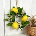 thumbnail image 5 of Bcylexb Summer Lemon Wreath for Front Door, 7.9" Artificial Lemons Wreath Floral Door Wreath Spring Decor for Wall Window Porch Patio, 5 of 6