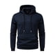 thumbnail image 4 of pstuiky camisa de manga larga para hombre, Sudadera con capucha y bolsillo de manga larga para hombre, informal, con botones y colores sólidos Tops de hombre m, 4 of 6