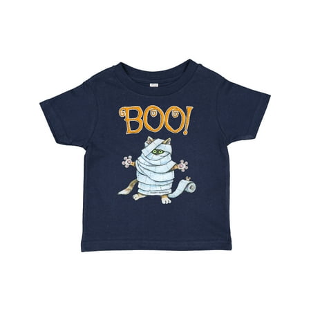 

Inktastic Boo with Mummy Cat Gift Toddler Boy or Toddler Girl T-Shirt