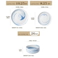 thumbnail image 2 of vancasso 36 Pieces Dinnerware Sets, Plates and Bowls Set for 8, Porcelain Dinner Set, Blue, 2 of 7