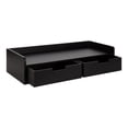 thumbnail image 4 of Kate and Laurel Kitt Modern Floating Shelf with Drawers, 28 x 12 x 6.5 inches, Black, Chic Floating Storage Console Table or Desk for Wall, 4 of 9