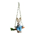 thumbnail image 1 of Easter Bunny Pendant Rustic Collectable Craft Artwork Swing Rabbit Hanging Decor Male, 1 of 8