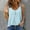 Blue, variant on Tbopshirt Womens Tank Top Fashion Women's Casual Round Neck Solid Color Button Sleeveless Tops T-Shirt Tank Blouse
