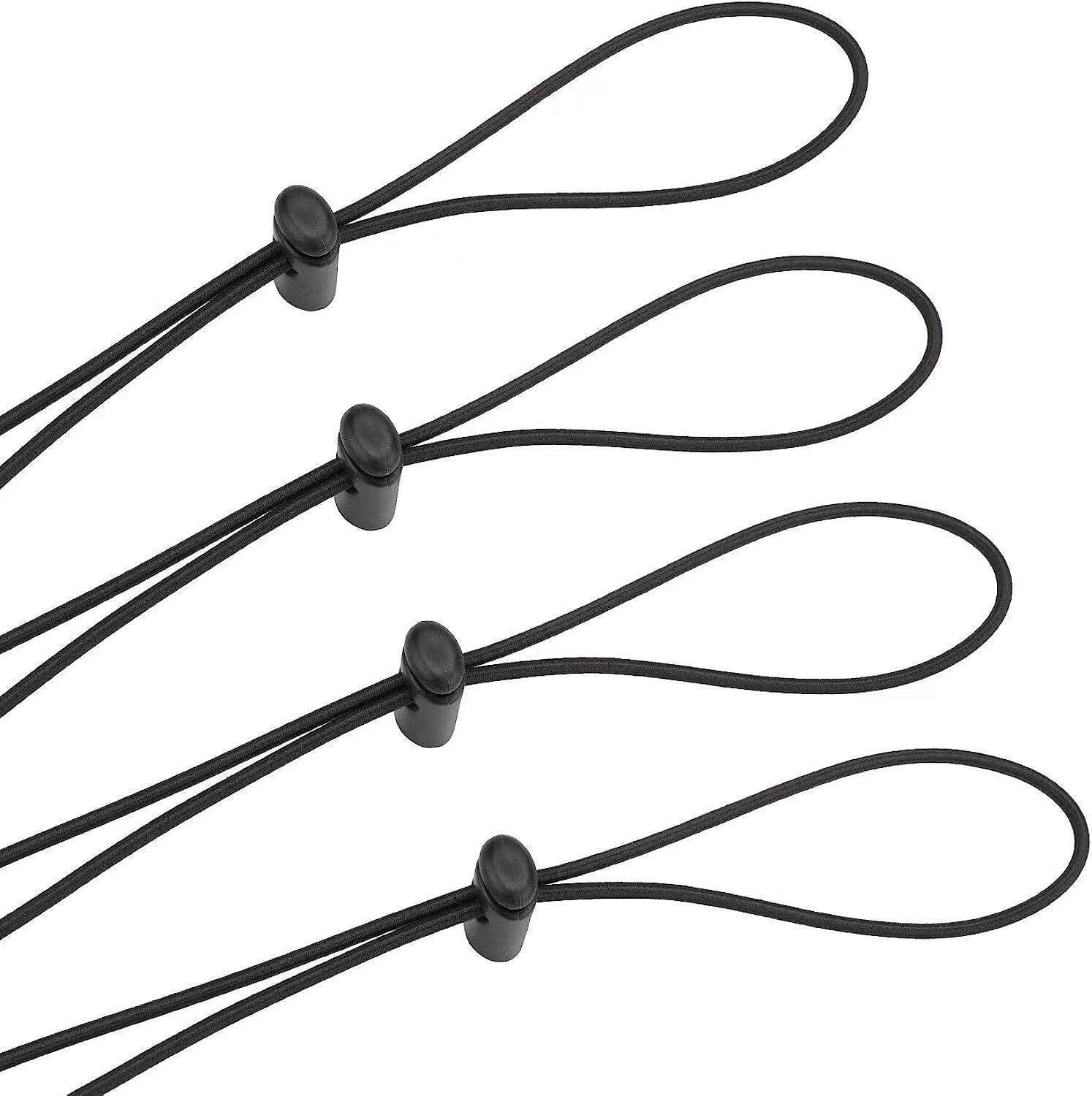 4 Pack Bungee Goggle Strap, Tapered End Swimming Goggle Straps for Swim