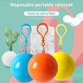thumbnail image 4 of 5 Uds.-Bola Impermeable con Gancho, Abrigos de Emergencia Desechables Gruesos para Exteriores, Ponchos de Lluvia Impermeables, Bolas para Adultos, 4 of 5