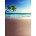 thumbnail image 1 of BSDHOME Polyester 5x7ft Beach Photo Backdrop Seaside Blue Sky Palm Tree Sunset 2018 Theme Beach Backdrop for Photography Party Hawaiian Scene Setters Personal Portrait Photo Background Studio Props, 1 of 4