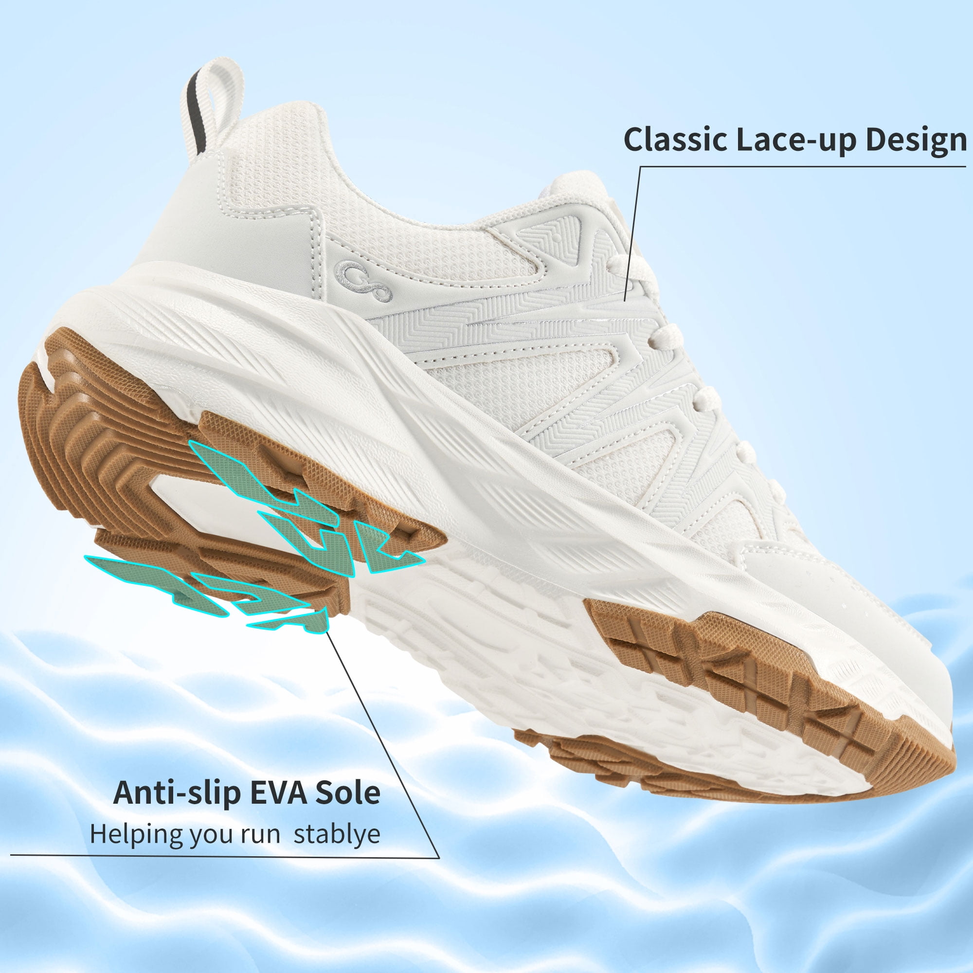 Ecetana Womens Sneakers Lightweight Breathable Tennis Walking Shoes for Women