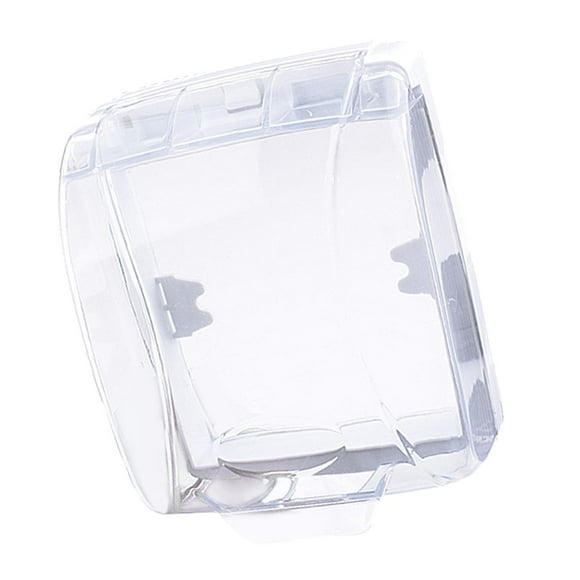 Cubierta de timbre de plástico Protección de refugio a prueba de salpicaduras Escudo de timbre Timbre transparente a prueba de lluvia de timbre SM SunniMix Cubierta impermeable