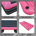 thumbnail image 3 of Adjustable Aerobic Step Platform with Non-Slip Surface and 4 Risers for Customizable Home Fitness Workouts in Pink Black, 3 of 7