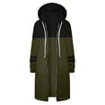 thumbnail image 3 of CAICJ98 Warm Winter Jackets For Women Women's Winter Hooded Puffer Jacket Short Thickened Warm Quilted Coat Cropped Bubble Jacket Army Green,L, 3 of 4