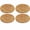 Khaki, variant on THHEIC 4PCS Coconut Fiber Mulch Ring, 45cm Natural Coco Coir Tree Protector Mat, Plant Pot Soil Cover Disc for Indoor Outdoor Plants and Landscaping