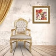 thumbnail image 3 of Audit, Lisa 12x12 Gold Ornate Wood Framed with Double Matting Museum Art Print Titled - Garden View Tossed - Florals, 3 of 4