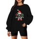 thumbnail image 2 of Gibobby Sudadera de Navidad para mujer Navidad Mujer Casual Manga Larga Impreso Y 2 K Sudadera Suelta Cuello Redondo Sudadera Blusa(Negro,M), 2 of 4