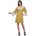 thumbnail image 2 of Moomaya Cotton Robe Plus Size Women Dressing Gown Printed Nightwear With Lace, 2 of 6