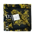 thumbnail image 3 of Versace Jeans Couture Black/Gold Signature Baroque Print Square Scarf for womens, 3 of 4