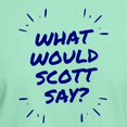 thumbnail image 3 of CafePress - What Would Scott Say T Shirt - Men's Classic Graphic Cotton T-Shirt, 3 of 4