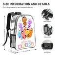 thumbnail image 2 of Bichikids Pattern Transparent Backpack Lightweight And fashionable Showcasing Personality And Leading The Trend, 2 of 6