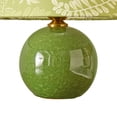 thumbnail image 6 of Deyidn Green Crackle Glaze Ceramic Table Lamp with Linen Shade, 11.81", Farmhouse Style Decorative Lighting, 6 of 14
