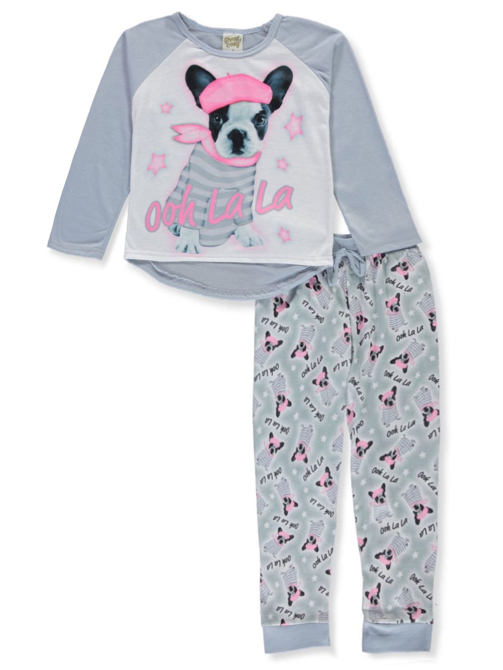 2 x Baby Girls Butterfly Panda Long Pyjamas Ages 6-23m