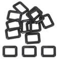 thumbnail image 1 of Uxcell Metal Rectangle Rings Buckle, Zinc Alloy Adjuster Sliders Webbing Strap Fasteners Black 16mm, 1 of 7