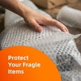 thumbnail image 3 of AZ 2 Rolls Bubble Cushioning Wrap Roll 30 ft x 12" Small Bubbles 3/16" with Fragile Stickers, 3 of 5