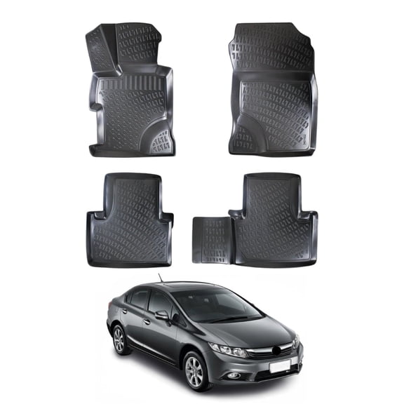 Honda Civic 3D Floor Mat - Black | 2012-2016, Sd