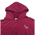 thumbnail image 3 of Mighty Fine La Lune Burgundy Junior Women's Cropped Zip Up Hoodie (Medium), 3 of 5