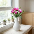 thumbnail image 6 of Artificial Flowers, Realistic Fake Tulip Bouquet for Living Room, Garden, Home Decor, Wedding, and Party Decoration Pink, 6 of 8