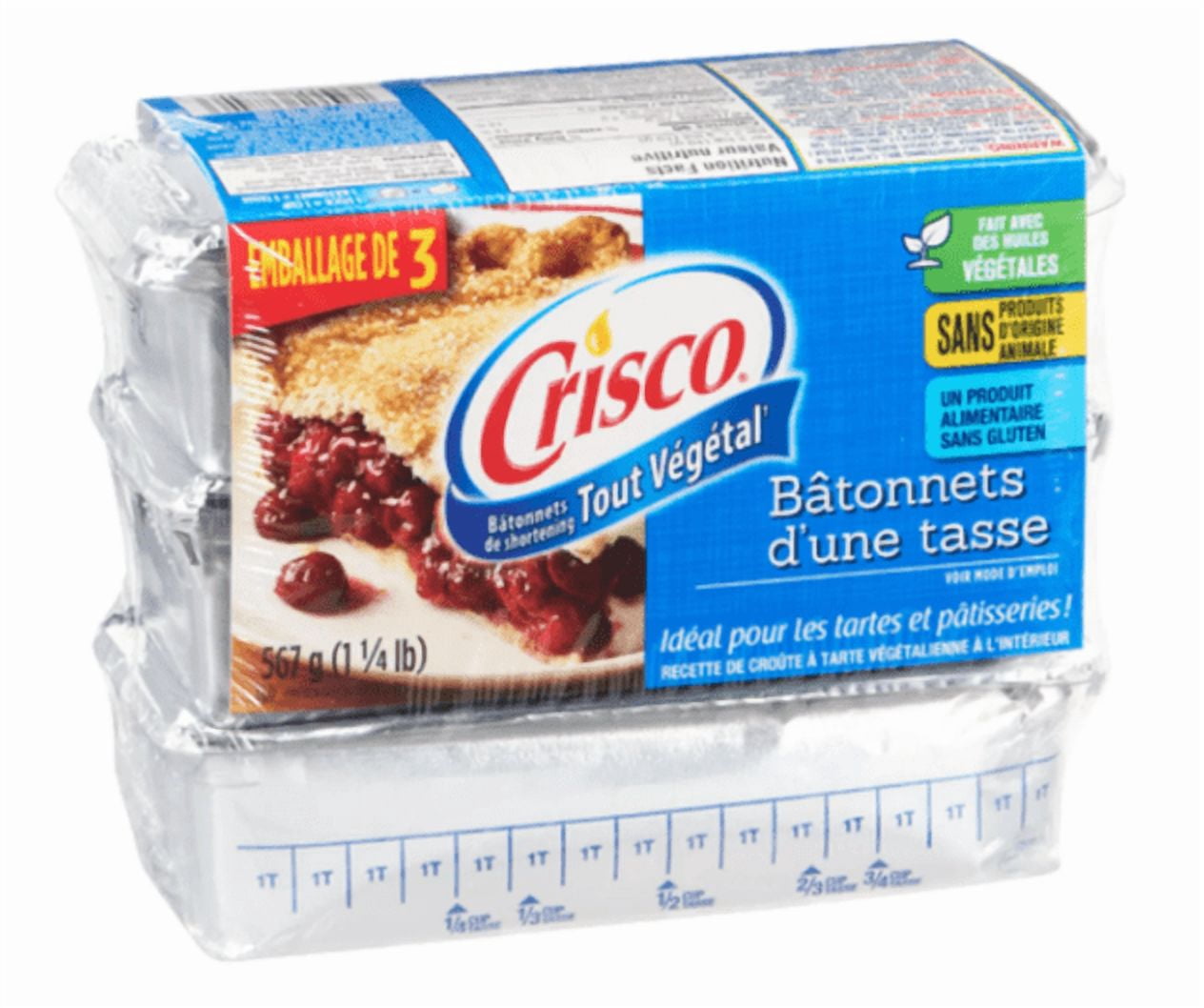 Crisco All Vegetable 3 Pack Shortening 567g