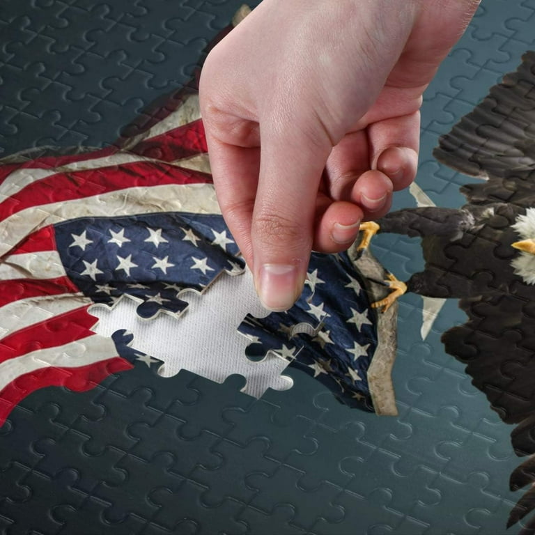 Majestic Bald Eagle Puzzle – Rompecabezas De 1000 Piezas Con Águila Calva, Arte Realista De Vida Silvestre Para Adultos Y Familias, Decoración De Pared De 50x70 Cm, Regalo Para Amantes De La Naturaleza